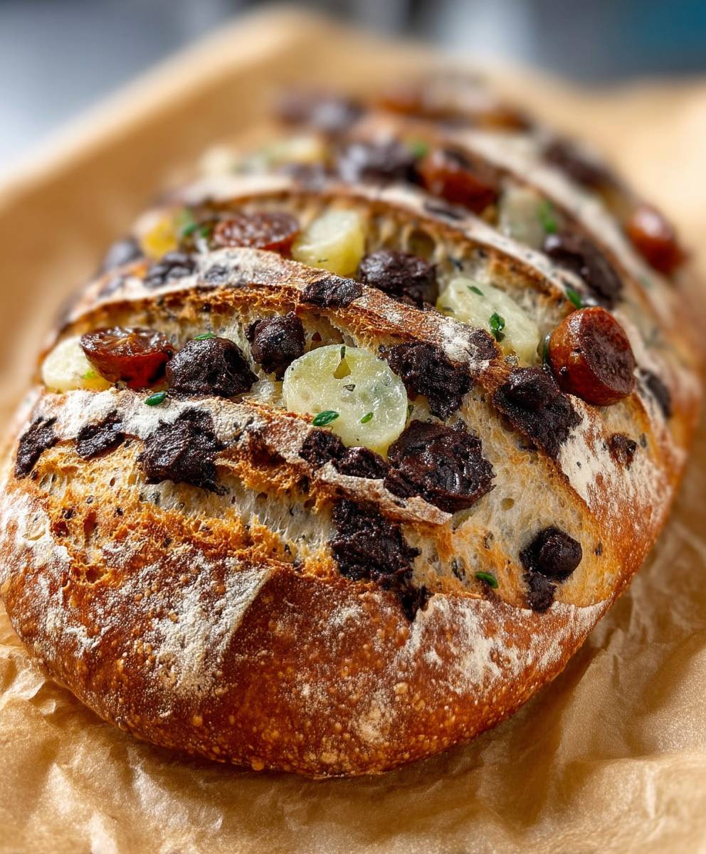 Decadent Sourdough Chocolate Chip Croissant Bread Recipe image 2