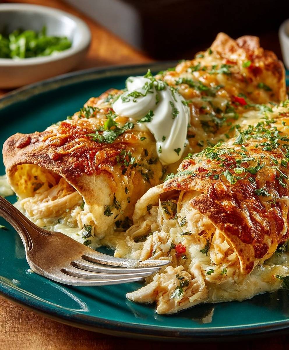 Tasty White Rotisserie Chicken Enchiladas image 2